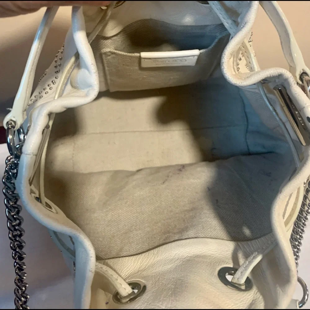 Jimmy Choo * CLOSET CLEANOUT* JC Sofia Studded Leather Tote with drawstring - Picture 8 of 8